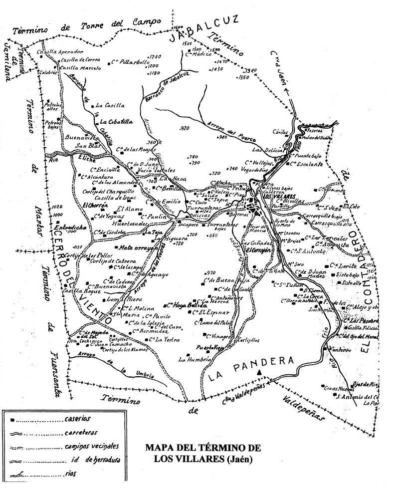 Molino de Saro - Molino de Saro. Mapa antiguo
