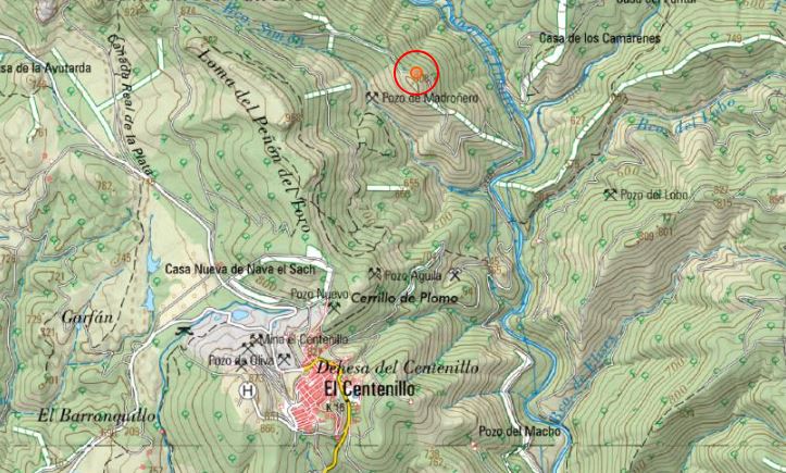 Cerro Madro�ero - Cerro Madro�ero. Mapa