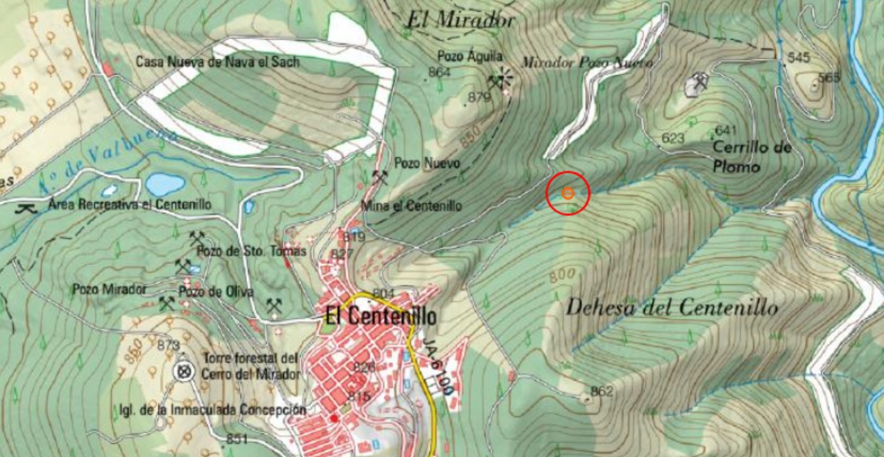 Barranco de las Higueras - Barranco de las Higueras. Mapa