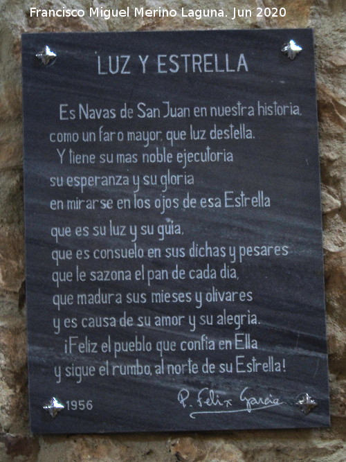 1956 - 1956. Poema. Ermita Virgen de la Estrella - Navas de San Juan