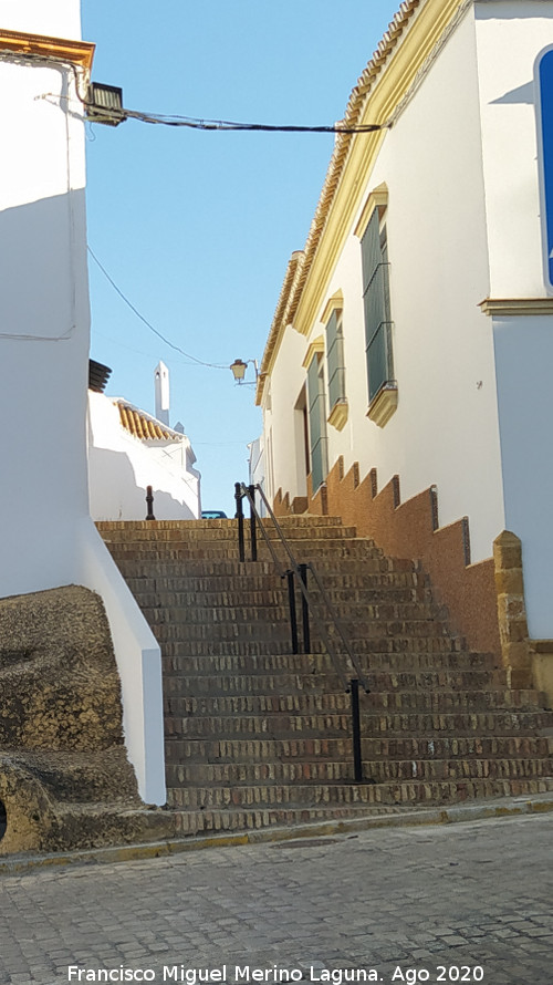 Calle Barbacana Alta - Calle Barbacana Alta. Escaleras