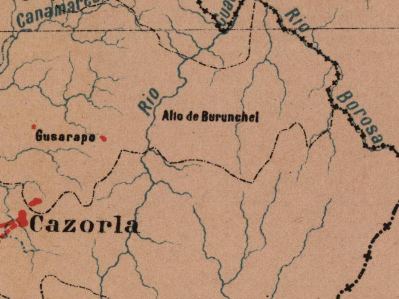 Burunchel - Burunchel. Mapa 1885