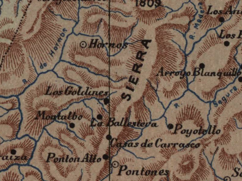 Aldea La Ballestera - Aldea La Ballestera. Mapa 1901