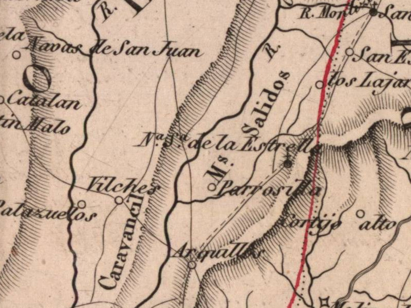 Cerro Jarabancil - Cerro Jarabancil. Mapa 1847
