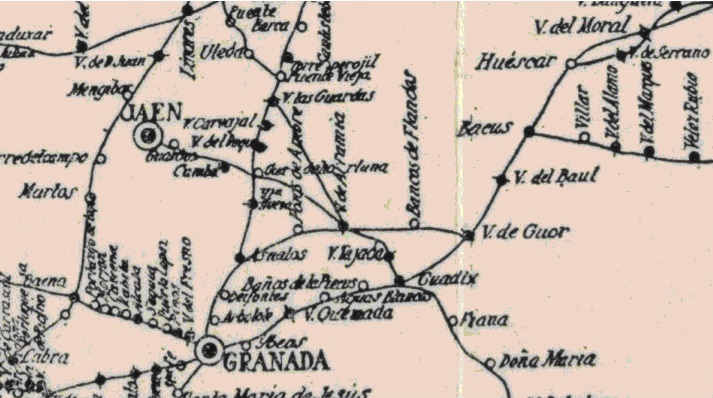 Historia de Baena - Historia de Baena. Mapa antiguo