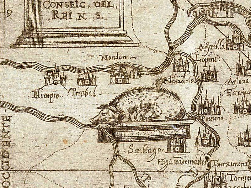 Historia de Montoro - Historia de Montoro. Mapa 1588