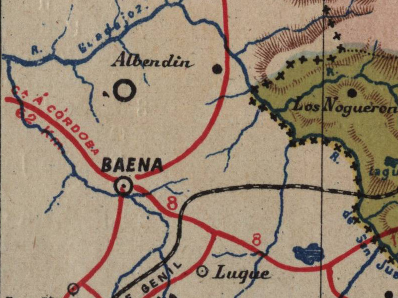 Laguna del Conde o del Salobral - Laguna del Conde o del Salobral. Mapa 1901