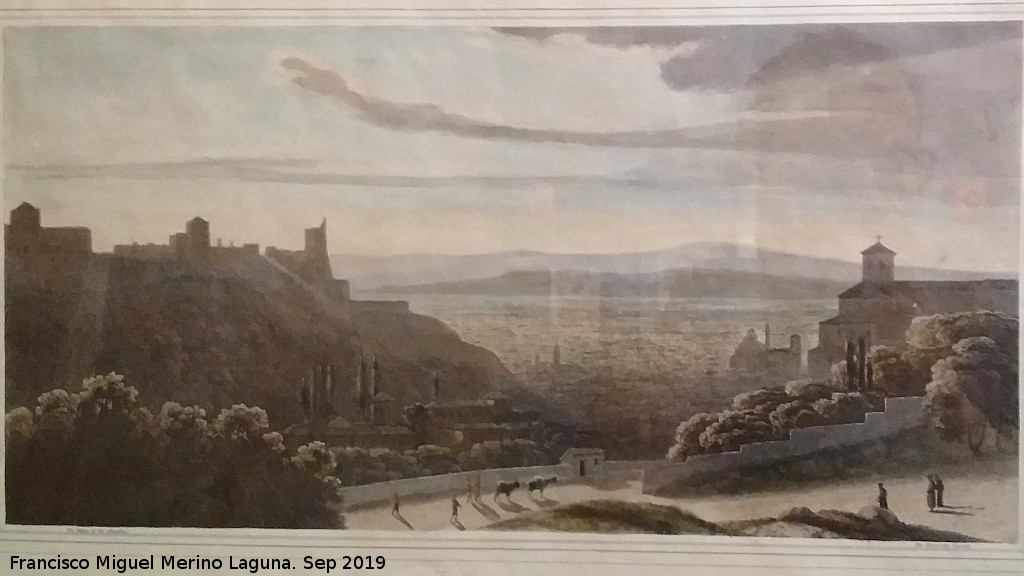Abada de Sacromonte - Abada de Sacromonte. Dibujo antiguo. Casa de los Tiros