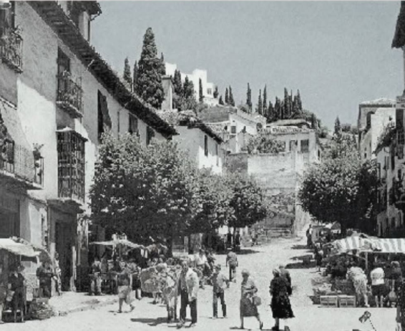 Pilar de la Cuesta del Realejo - Pilar de la Cuesta del Realejo. Foto antigua