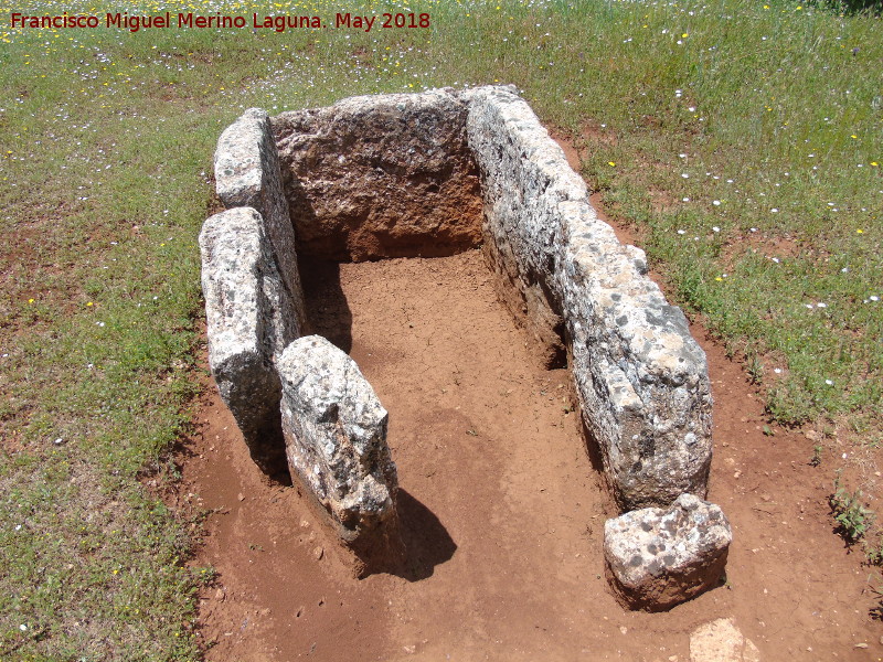 Necrpolis megaltica de Pea de los Gitanos - Necrpolis megaltica de Pea de los Gitanos. Dolmen Central Destapado