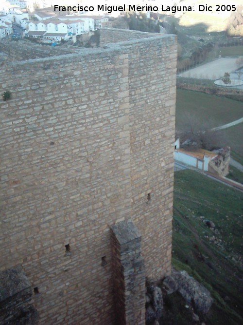 Murallas de Ronda - Murallas de Ronda. Murallas de la Cijara. Quiebro de la muralla antes del Torren almenado