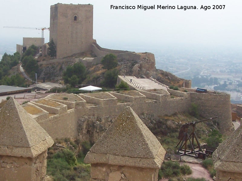 Castillo de Lorca. Batera de Artillera - Castillo de Lorca. Batera de Artillera. Vista desde la Torre del Espoln