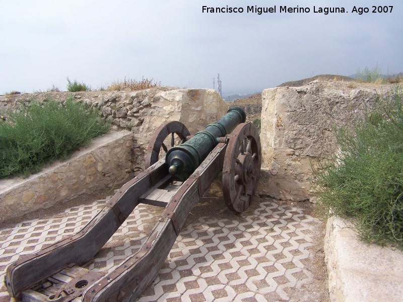 Castillo de Lorca. Batera de Artillera - Castillo de Lorca. Batera de Artillera. Can