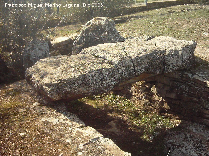 Dolmen I de la Dehesa del Tomillo - Dolmen I de la Dehesa del Tomillo. Corredor