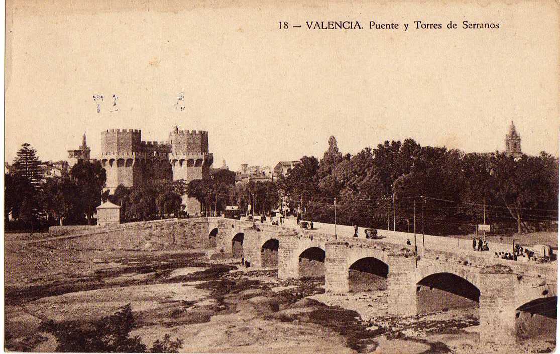 Torres de Serranos - Torres de Serranos. Foto antigua