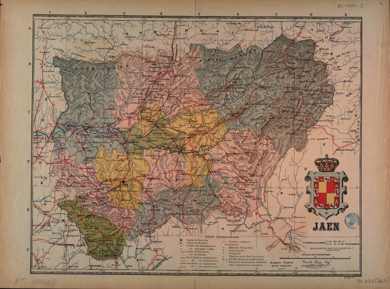 Provincia de Jan - Provincia de Jan. Mapa 1901