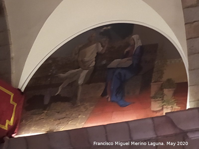Santuario de la Virgen de la Cabeza - Santuario de la Virgen de la Cabeza. Pintura mural