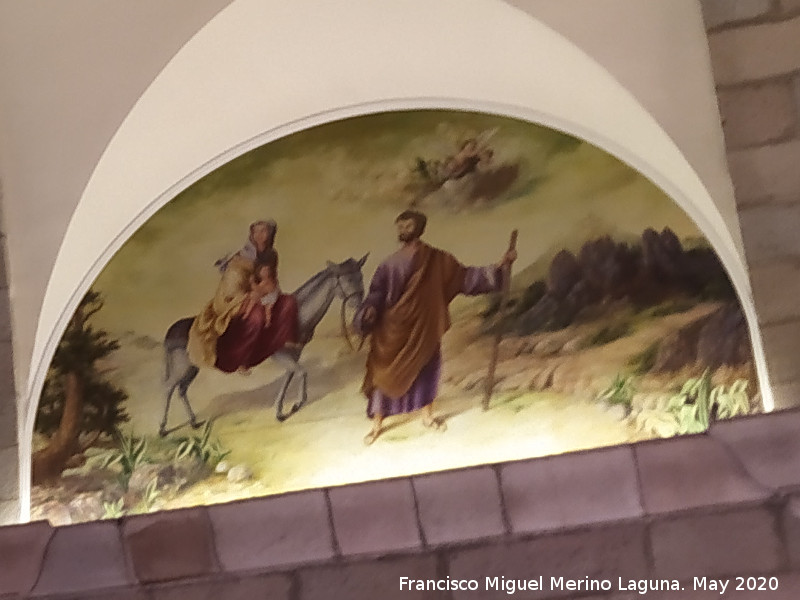 Santuario de la Virgen de la Cabeza - Santuario de la Virgen de la Cabeza. La Huida a Egipto