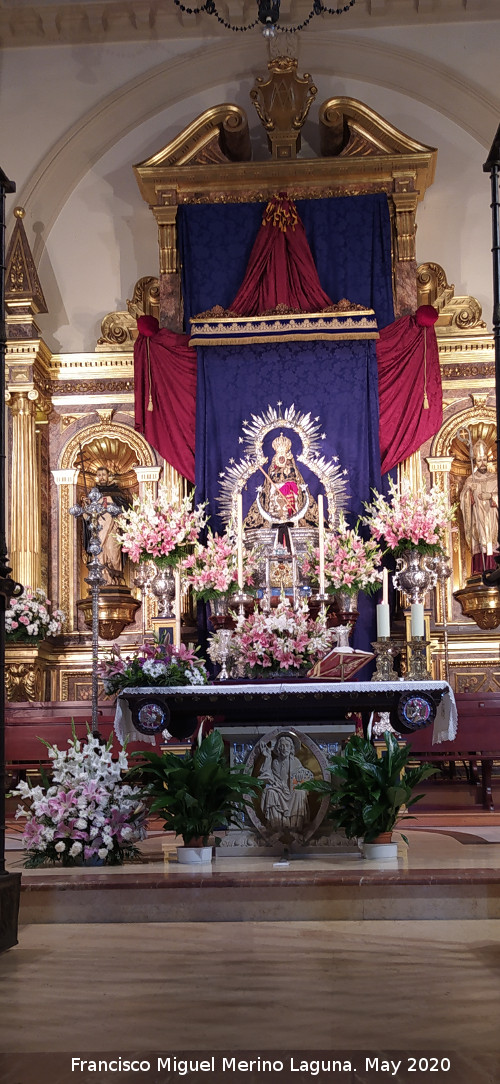 Santuario de la Virgen de la Cabeza - Santuario de la Virgen de la Cabeza. Capilla Mayor
