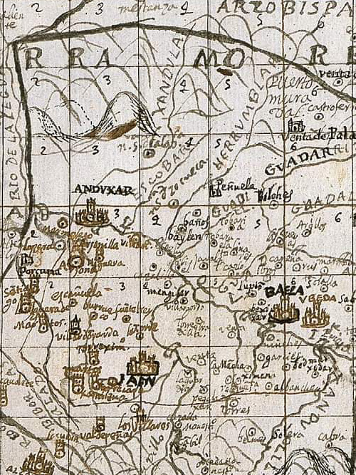 Castillo de Jarafe - Castillo de Jarafe. Mapa de 1641