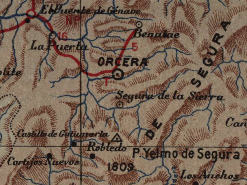 Historia de Benatae - Historia de Benatae. Mapa 1901