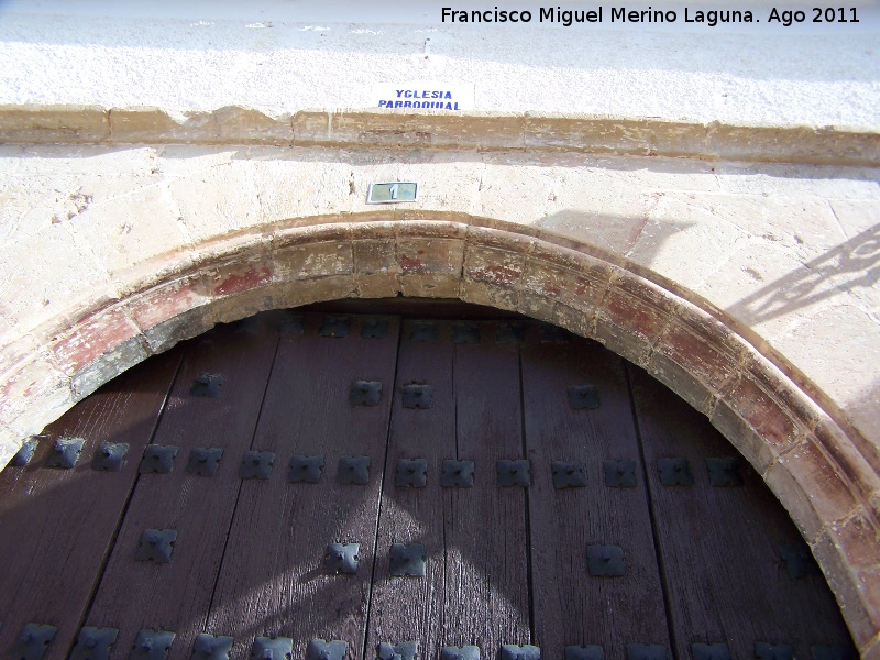 Iglesia de la Asuncin - Iglesia de la Asuncin. Arco con restos de pintura