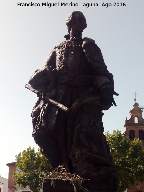 Carlos III - Carlos III. Estatua en Santa Elena