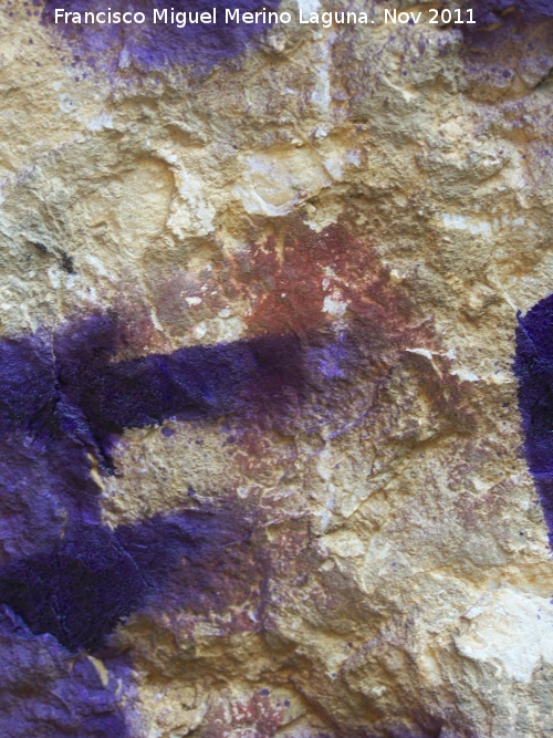 Pinturas rupestres del Abrigo I de la Pedriza. Grupo VI - Pinturas rupestres del Abrigo I de la Pedriza. Grupo VI. Antropomorfo