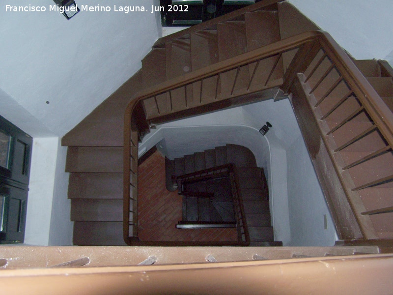 Convento de San Miguel de La Almoraima - Convento de San Miguel de La Almoraima. Escaleras de la torre