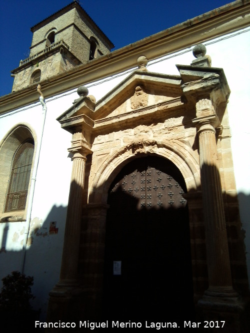 Iglesia de la Encarnacin - Iglesia de la Encarnacin. Portada y torre