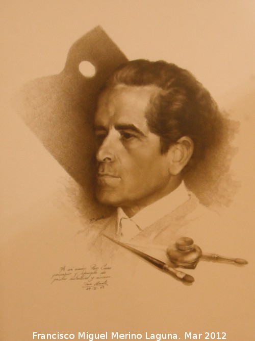 Francisco Cerezo Moreno - Francisco Cerezo Moreno. Cuadro de Francisco Huete Martos