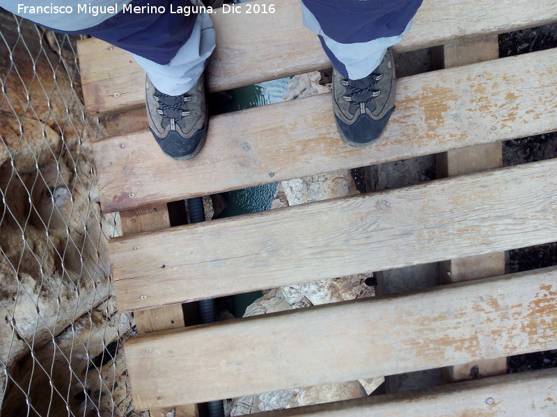 Caminito del Rey - Caminito del Rey. Altura en el tramo del Gaitanejo