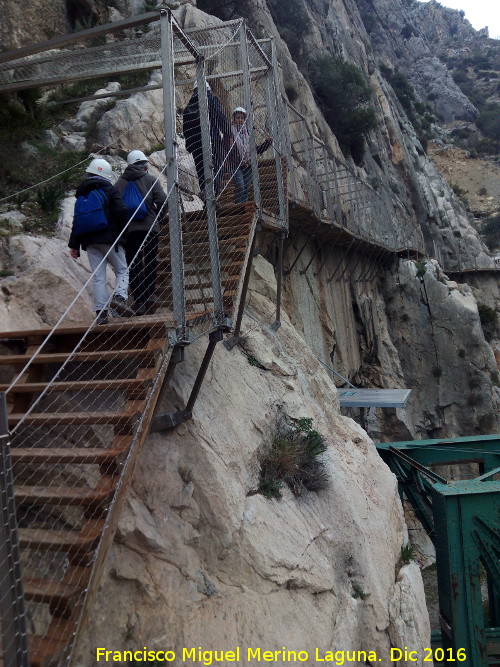 Caminito del Rey - Caminito del Rey. Escaleras