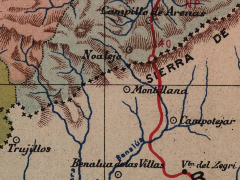 Historia de Montillana - Historia de Montillana. Mapa 1901