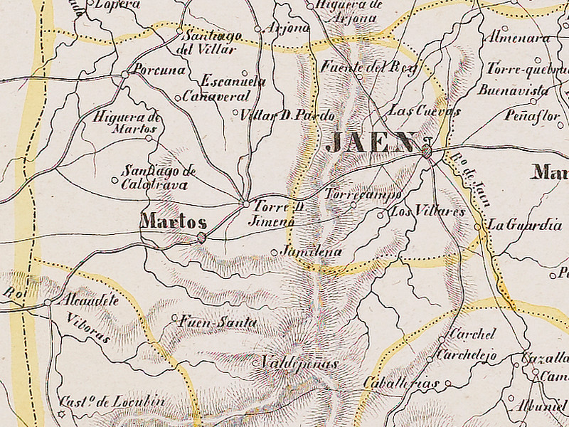 Carchelejo - Carchelejo. Mapa 1850