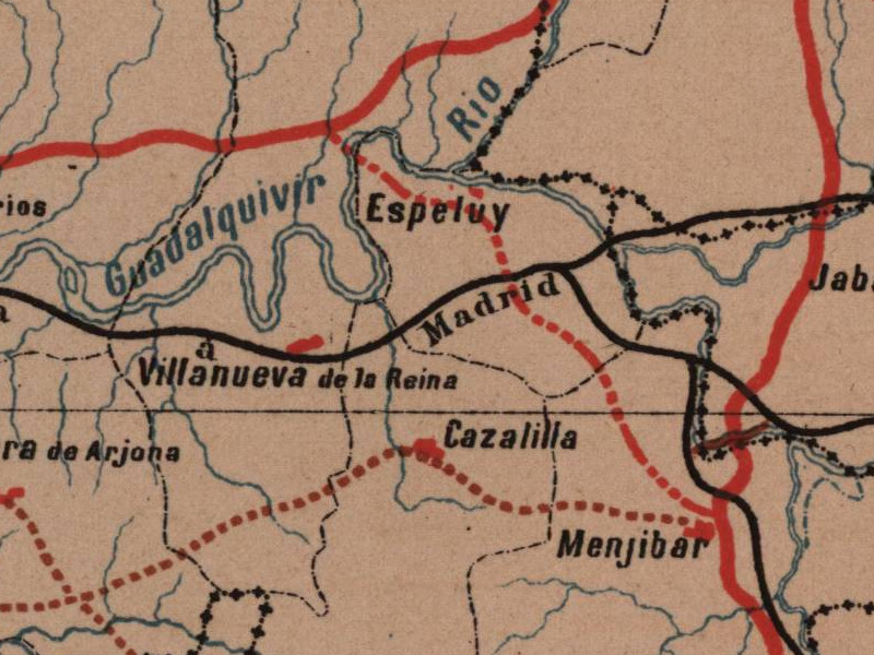 Historia de Espeluy - Historia de Espeluy. Mapa 1885