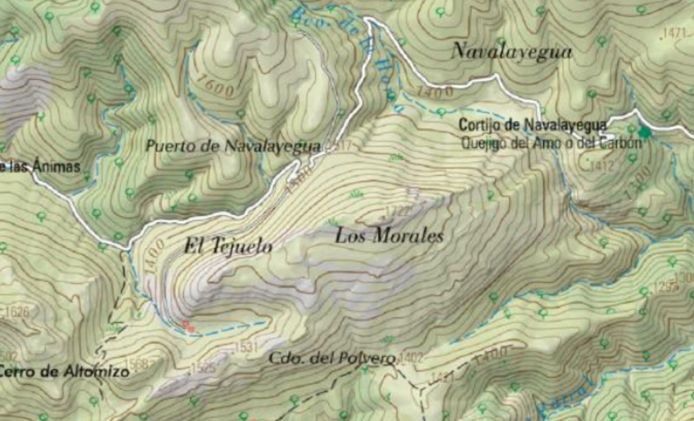 Cerro Los Morales - Cerro Los Morales. Mapa