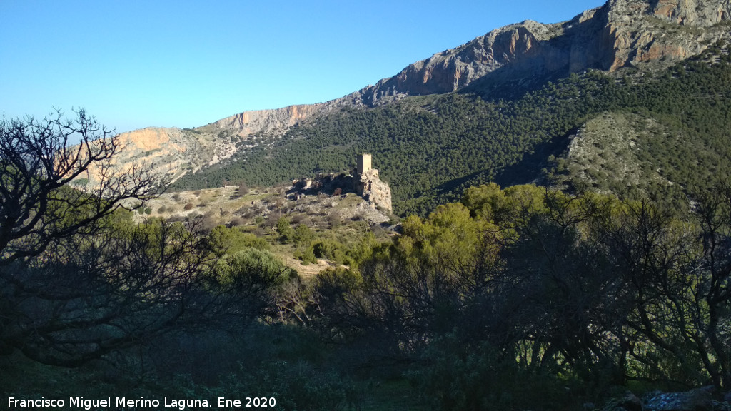 Castillo de Oti�ar - Castillo de Oti�ar. Desde la ladera del Cerro Pinillo