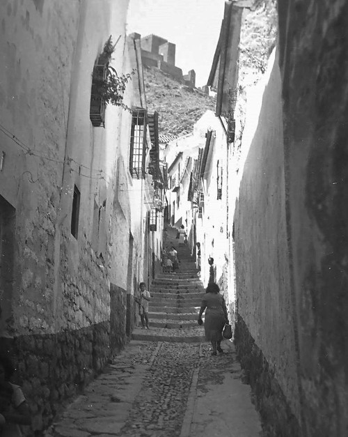 Calle Soria de San Juan - Calle Soria de San Juan. Foto antigua IEG