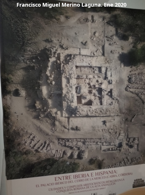 Palacio ibero del Cerro de la Merced - Palacio ibero del Cerro de la Merced.  Cartel de la exposici�n en el Museo Ibero de Ja�n