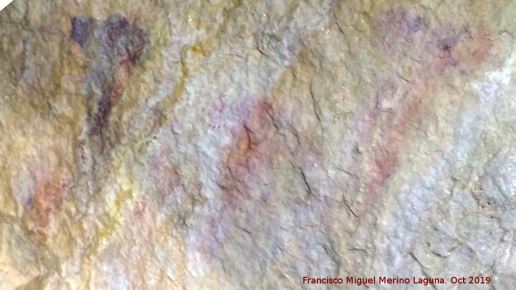 Pinturas rupestres de la Cueva del Canjorro I - Pinturas rupestres de la Cueva del Canjorro I. Parte inferior