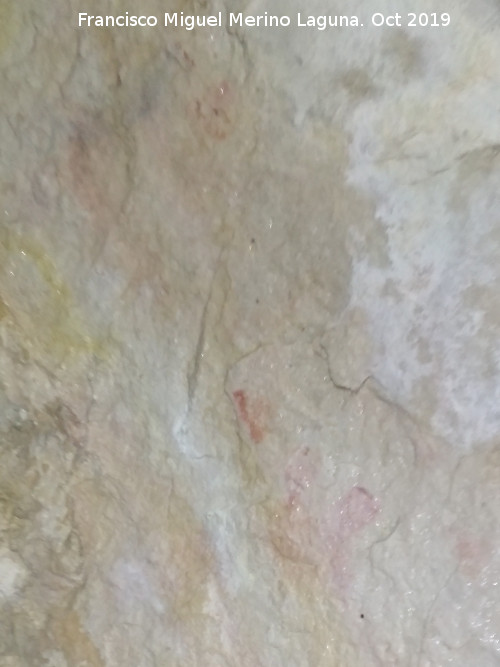 Pinturas rupestres de la Cueva del Canjorro I - Pinturas rupestres de la Cueva del Canjorro I. Parte superior