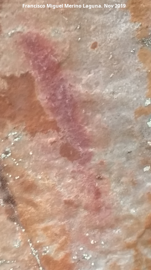 Pinturas rupestres y grabado del Cimbarrillo - Pinturas rupestres y grabado del Cimbarrillo. Barra