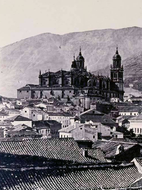 Catedral de Jan - Catedral de Jan. Foto realizada por Charles Clifford en 1862, con la visita de la Reina Isabel II