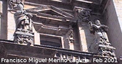 Catedral de Jan. Fachada - Catedral de Jan. Fachada. Estatuas de la derecha son San Gregorio y San Agustn