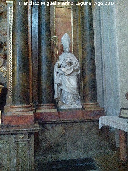 Catedral de Jan. Capilla de San Eufrasio - Catedral de Jan. Capilla de San Eufrasio. Escultura derecha