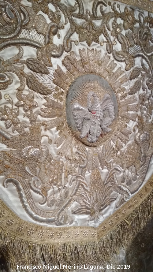 Catedral de Jan. Museo - Catedral de Jan. Museo. Capa pluvial del terno del pelcano. Detalle