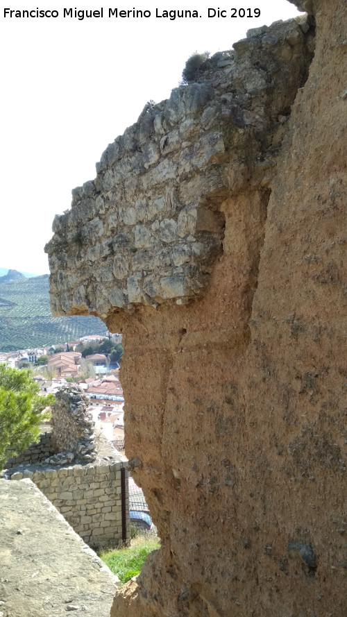 Muralla de Jan. Torren Sur II - Muralla de Jan. Torren Sur II. Detalle del arranque del lienzo