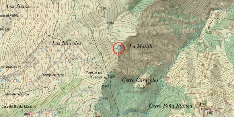 Cerro de la Matilla - Cerro de la Matilla. Mapa