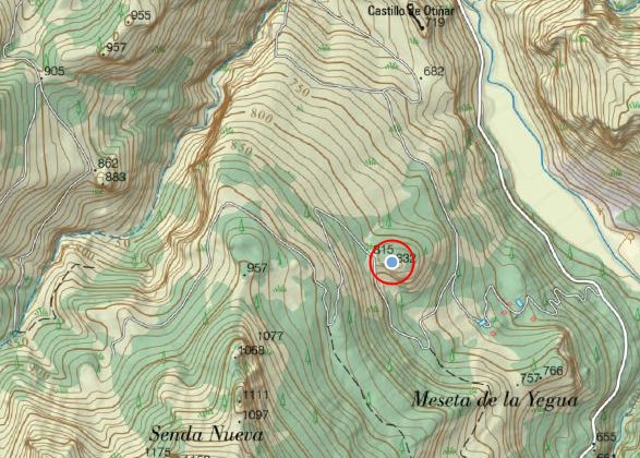 Cerro Pinillo - Cerro Pinillo. Mapa